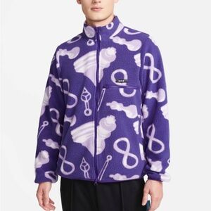 Nike LeBron chees Purple Jacket with White Accents